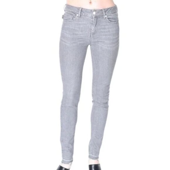 Zadig & Voltaire Eva Gris Perm Raw Released Hem Skinny Jeans Womens size 27 - Picture 1 of 10
